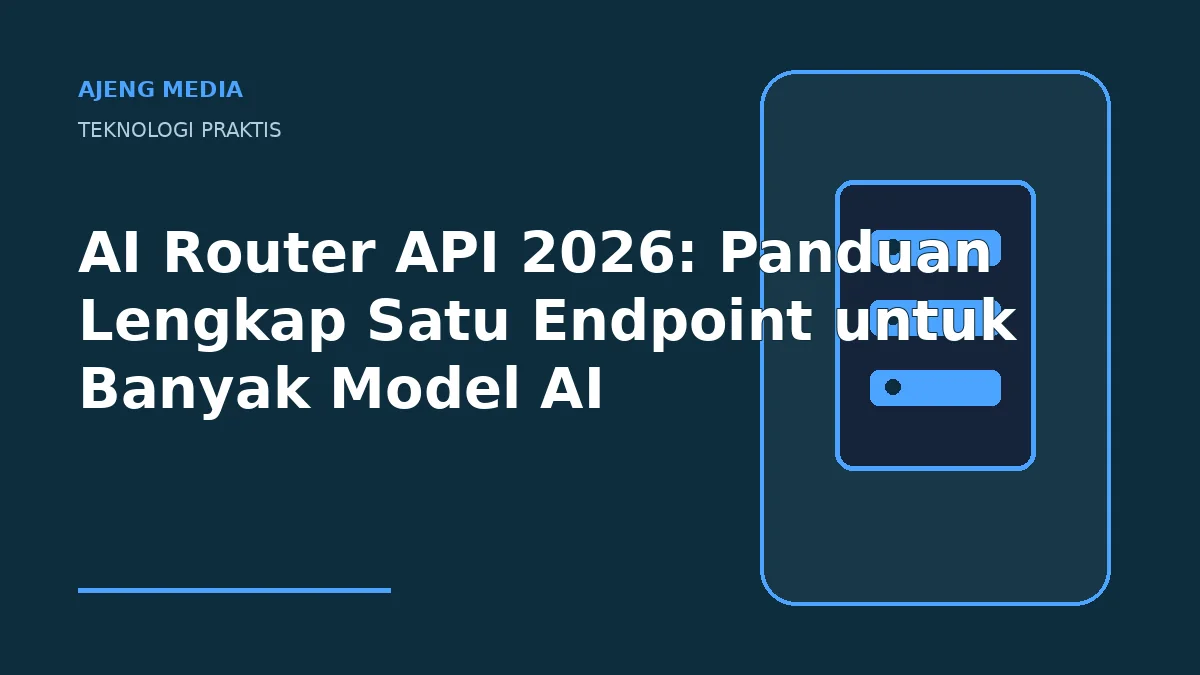 AI Router API 2026: Panduan Lengkap Satu Endpoint untuk Banyak Model AI