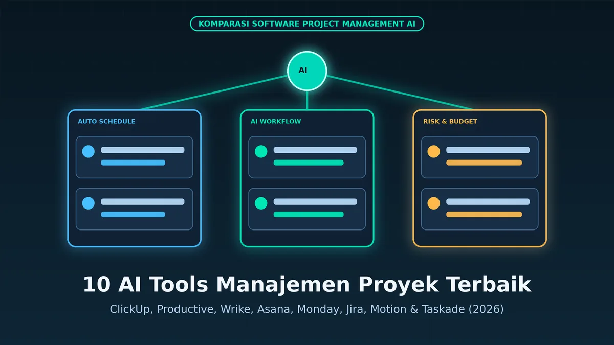10 AI Tools Manajemen Proyek Terbaik 2026, Gratis dan Berbayar